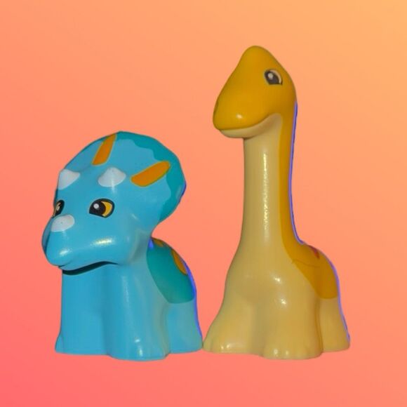 Duplo Jurassic World Dinosaur Triceratops & Diplodocus Dino Baby Figures B5 - Picture 3 of 3